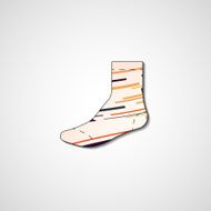 Abstract illustration on sock N114