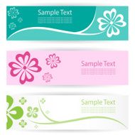 Flower banners