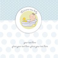 Baby boy shower card N86