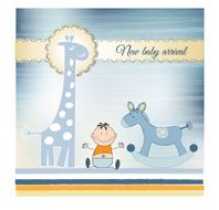 New Baby greeting card N3