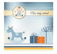 New Baby greeting card N4