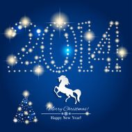 Merry Christmas greeting card design