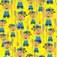 sailor seamless pattern
