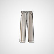 Abstract illustration on pants N118