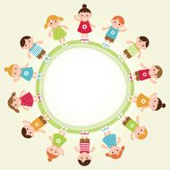 Kids frame Vector illustration N2