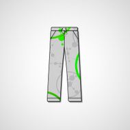 Abstract illustration on pants N120