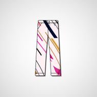 Abstract illustration on pants N123