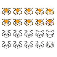 Various expressions of Bug character