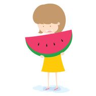 Girl With Watermelon