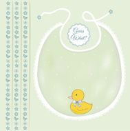 baby shower card with little duck N7