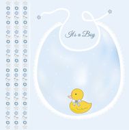 baby shower card with little duck N9