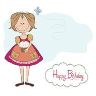Girl with birthday cake N7