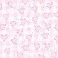 childish seamless pattern with baby dresses N3