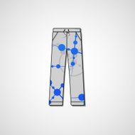 Abstract illustration on pants N125