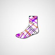 Abstract illustration on sock N123