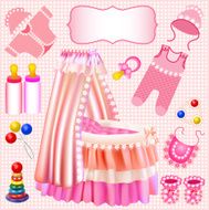 pink set of children&#039;s cradle beanbag booties sliders