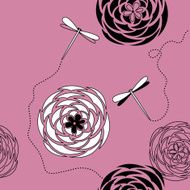 Retro floral seamless background N2