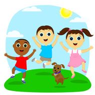 bouncing children