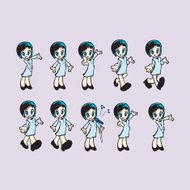 character cartoon girl