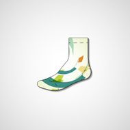 Abstract illustration on sock N124