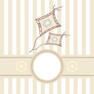 baby card with kite