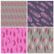 Feather Seamless Background - for design and scrapbook