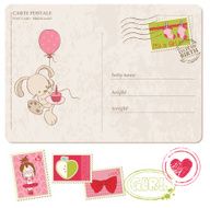 Baby Girl Greeting Postcard