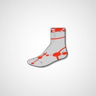 Abstract illustration on sock N126