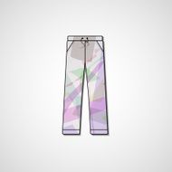 Abstract illustration on pants N128