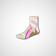 Abstract illustration on sock N128