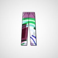 Abstract illustration on pants N130