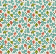 Abstract seamless retro flowers pattern