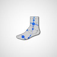 Abstract illustration on sock N129