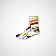 Abstract illustration on sock N132