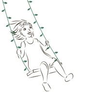 Girl on the swing N2