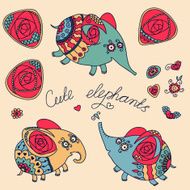 Cute little elephants