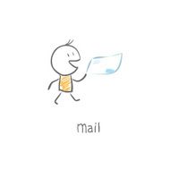 Cute kid doodle icon N14