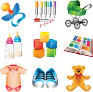 baby toys and things set