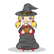 girl in witch costume