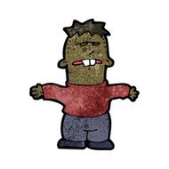 cartoon ugly kid N4