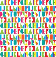 Seamless abstract alphabet patterns
