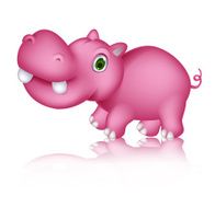 cute hippo cartoon