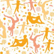Beach fun seamless pattern background N2