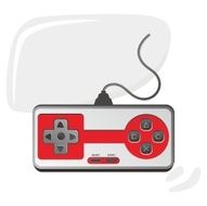 red and silver game console