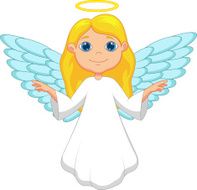 White angel cartoon