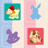 toy on a colored background