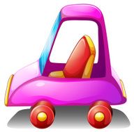 Pink toy car