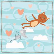 cat and mouse falls in love