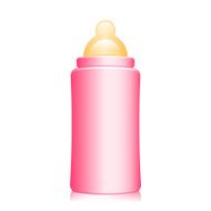 pink baby bottle