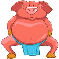 Cartoon Character Pig